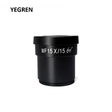 Cheap Wide Field High Eye-point WF15X Eyepiece for Stereo Microscope with or without Reticle Scale Cross Micrometer Long Eye Relief