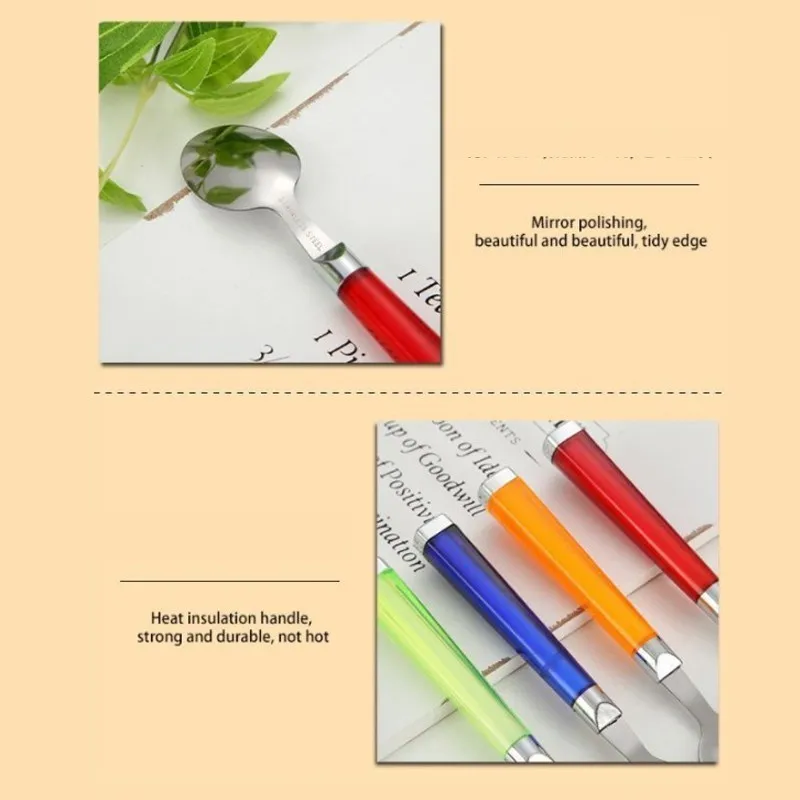 Vendita calda In Acciaio Inox Set di Posate Set per apparecchiare Leggero Portatile Da Viaggio Set Da Tavola con il Sacchetto di Stoffa Pranzo Strumenti Set