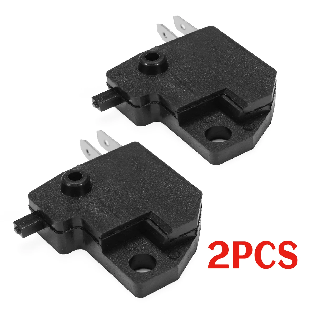 

2Pcs Motorcycle Black Front Left Brake Stop Light Switch Press Button Fits For Honda CBR600