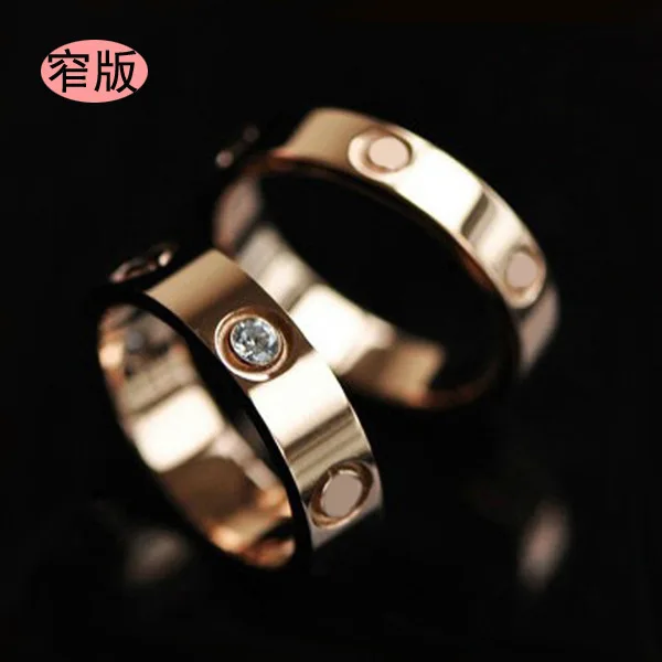 

Luxury Shine Celebrity Stone Love Ring Stainless Steel Wedding Bands Ring For Women Antiallergic Jewelry