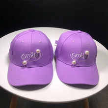 Новая женская летняя бейсбольная кепка со смайликом и жемчужной вышивкой, Корейская версия, уличная Солнцезащитная затеняющая Кепка Harajuku