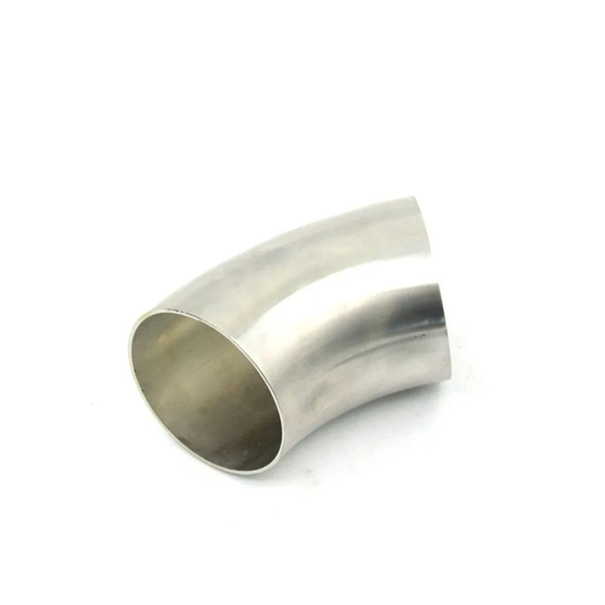 

63mm Stainless Steel Auto Car 45 Degree Bend Elbow Pipe Tube Weldable Adapter 1.5mm For Home Brew Beer Exhaust Replacement Part