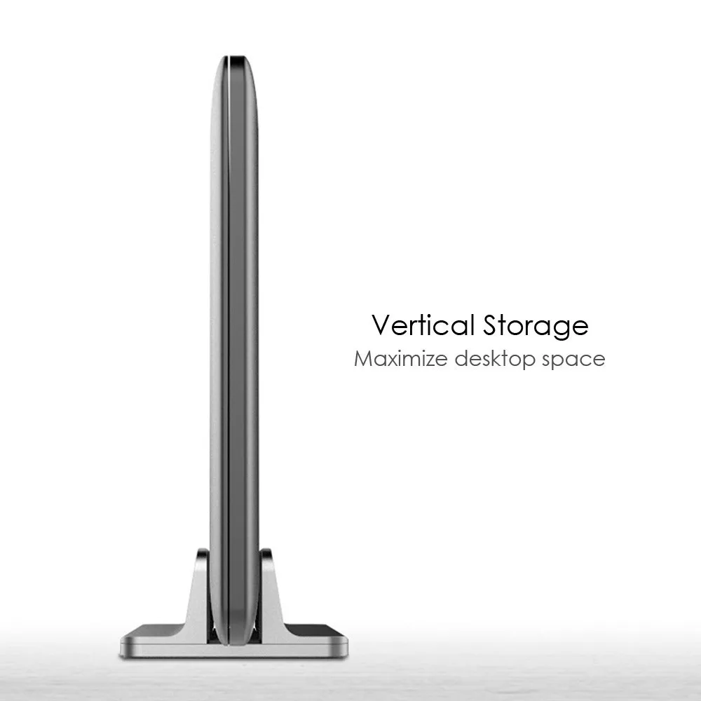 Vertical Adjustable Laptop Stand Desktop Aluminum Alloy Notebook Holder For Macbook Air Pro Su