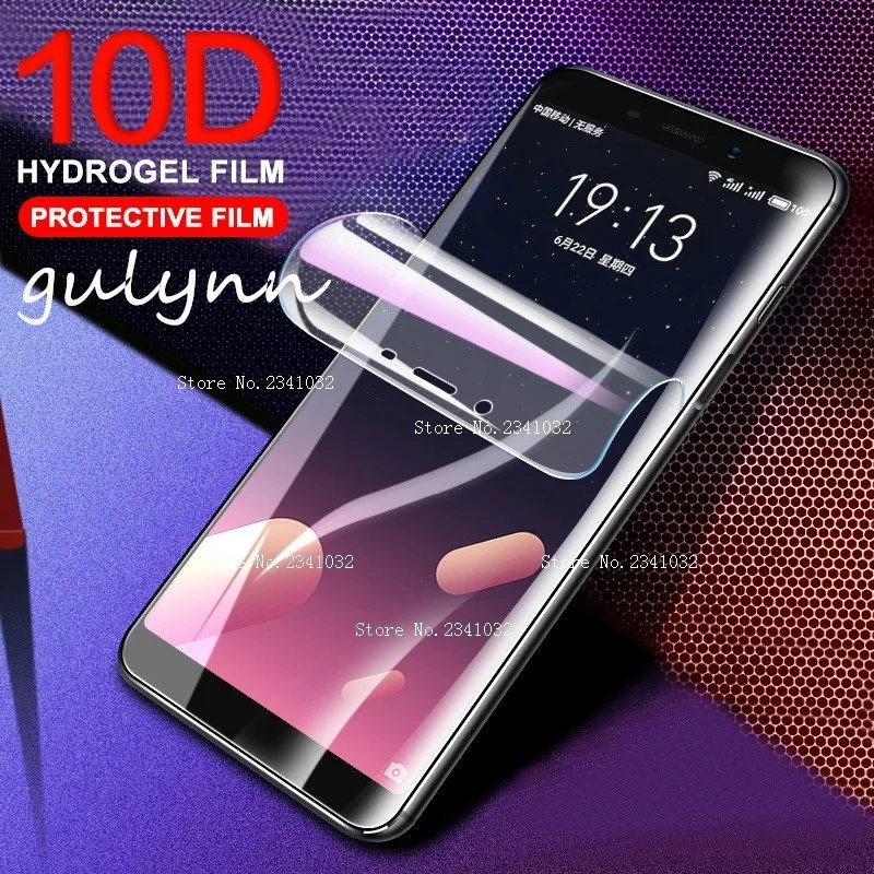 

10D Full Cover Soft Hydrogel Film For Meizu Pro 7 Pro7 Plus HD Screen Protective Film For Meizu 16 16X 16Plus ( Not Glass )