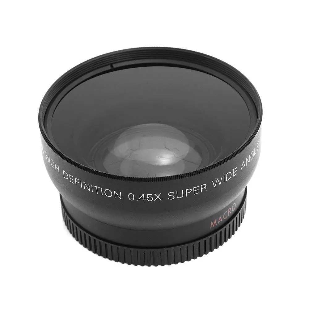 Hd 52Mm 0.45X Wide Angle Lens With Macro Lens For Canon Nikon Sony