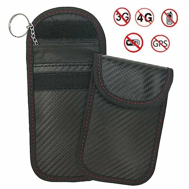 

2 X Car Key Signal Blocker Case Faraday Cage Fob Pouch Keyless RFID Blocking-Bag