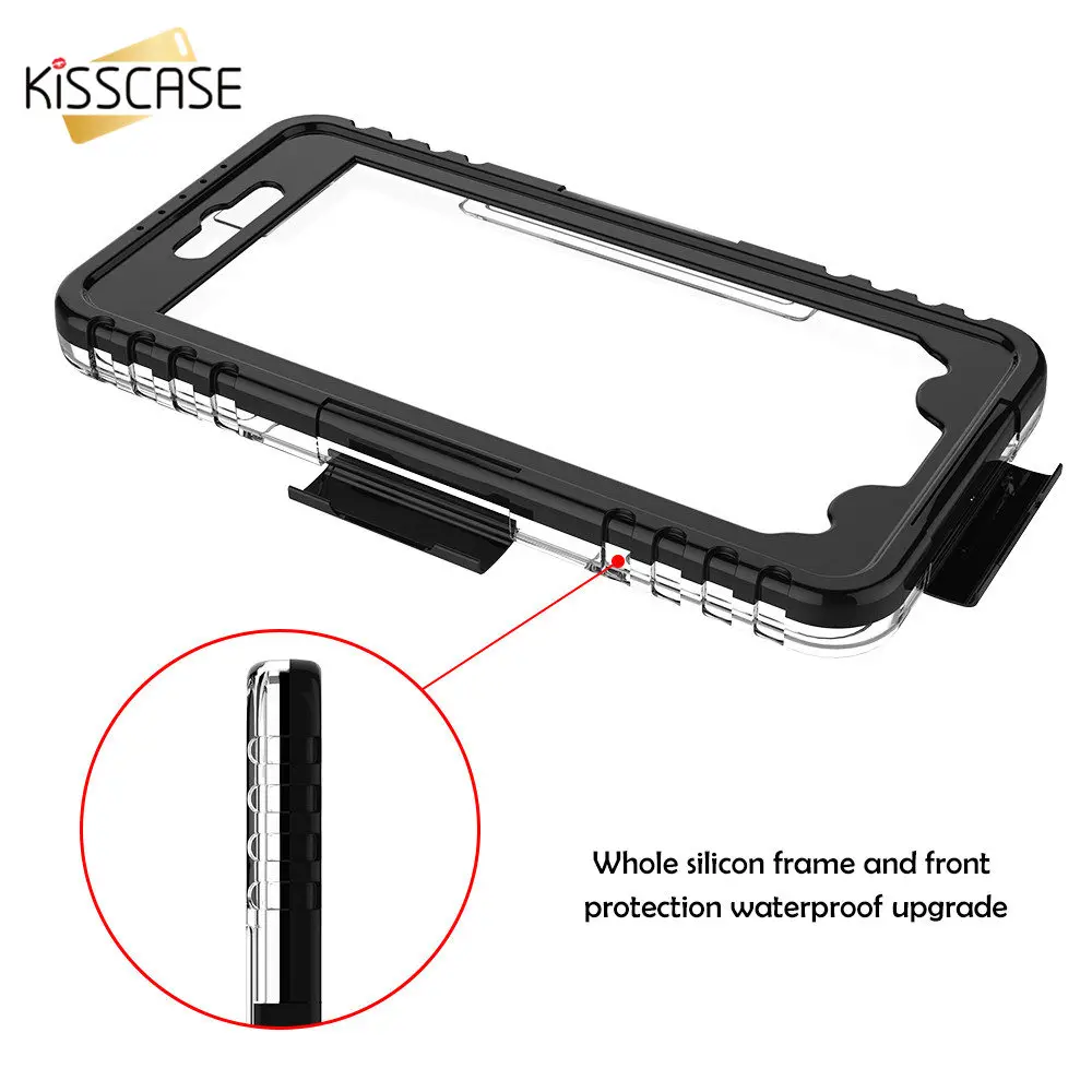 KISSCASE водонепроницаемый чехол для iPhone 6 6S 7 8 Plus Дайвинг Подводный летний полный