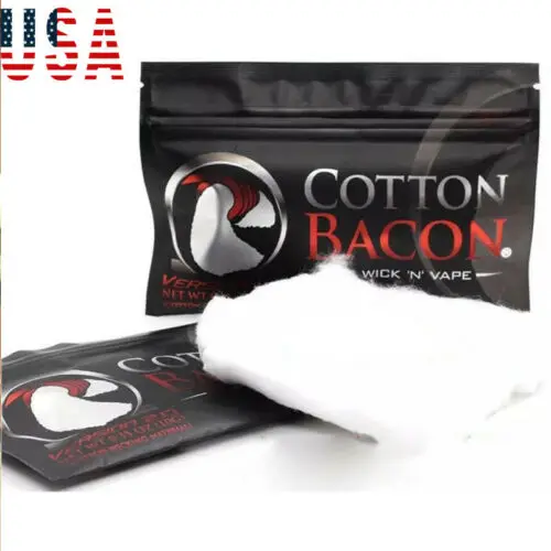 Bacon хлопок BACON V2 2,0 от Wick 'N' Vape органический впитывающий материал Prime для RDA RBA Vape1 органический хлопок