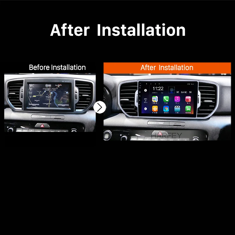 Top Harfey HD Touchscreen 9" Car GPS Navigation Radio Multimedia Player for KIA KX5 Spotage Steering Wheel Control FM WIFI Quad-core 4 Top Harfey HD Touchscreen 9" Car GPS Navigation Radio Multimedia Player for KIA KX5 Spotage Steering Wheel Control FM WIFI Quad-core 4