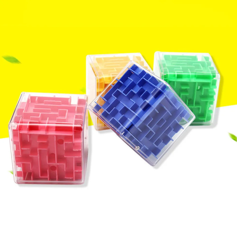 

Children's Puzzle Early Learning Toys Transparent 3d Beads Solid Maze Marbles Adult Intelligence Decompression Rubik's Cube Toys