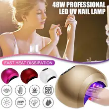48 Вт профессиональный светодиодный УФ лампа для ногтей Сушилка для ногтей автоматический датчик УФ лампа профессиональное оборудование для ногтей для салона