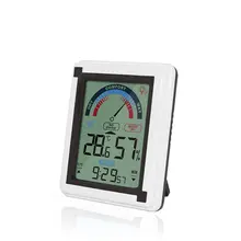 Фирменная Новинка термометр сенсорный управление ЖК дисплей с подсветка Погода Температура Влажность для внутреннего
