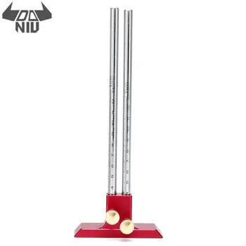 

DANIU 130mm Adjustable European Double Headed Scribe Blade Tool Wooden Scribe-Line Crosswood-Out Tool Woodworking Tool