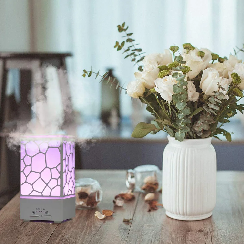 

New 200Ml Aroma Essential Oil Diffuser Ultrasonic Air Humidifier Aromatherapy Mist Maker Office Led Lights Aroma Diffuser