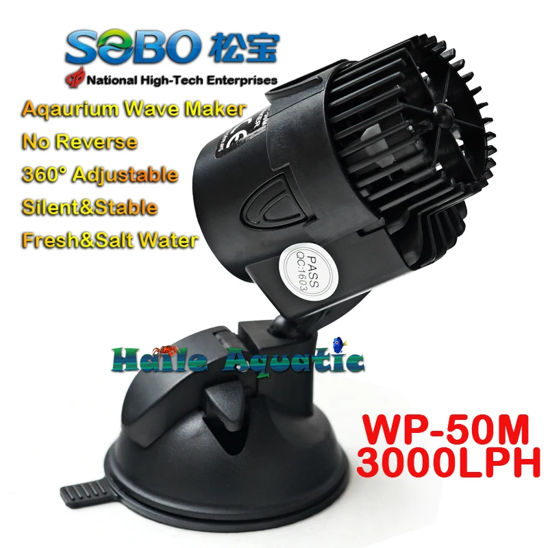 

SOBO WP-50M 3W 1000-3000LPH Wave Maker Aquarium Fish Tank Powerhead Pump Marine Reef Coral Filter