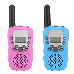 2 шт T-388 мини дети Walkie Talkie UHF462-467MHz ЖК-дисплей Дисплей двухстороннее радио