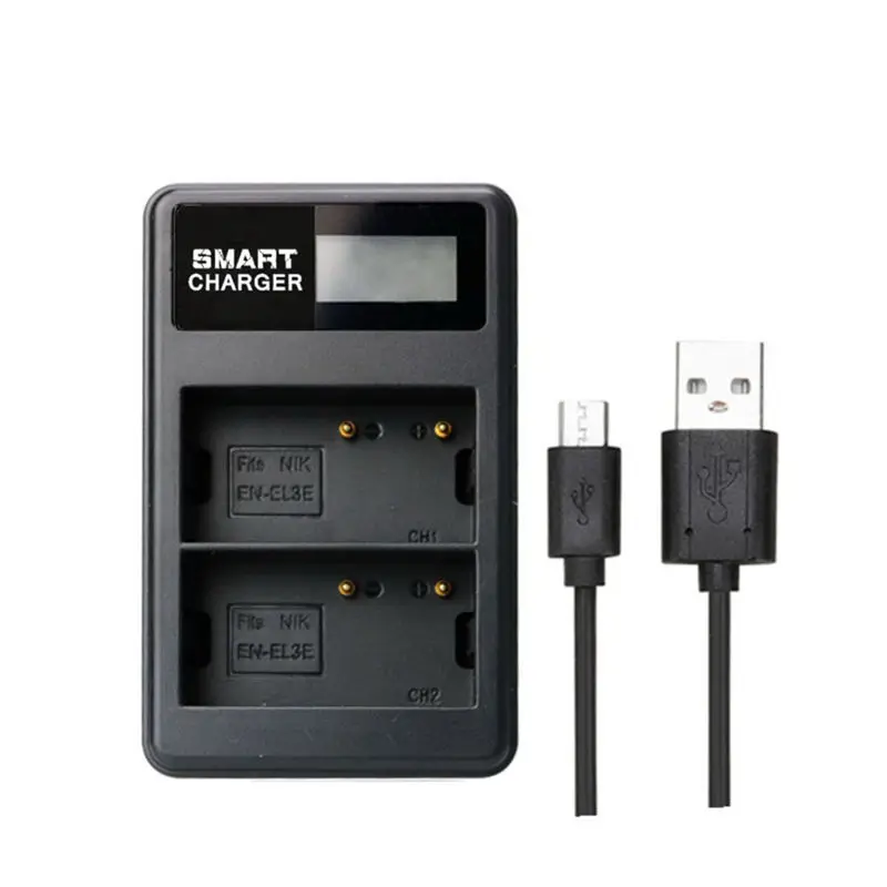 En El3E/El3 Usb ЖК дисплей двойной порт зарядное устройство для Ni Kon D300S D300 D100 D200 D700 D70S D70