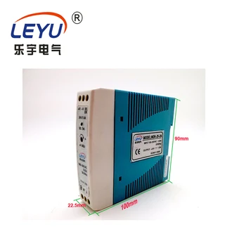 

new type 24V 20W din rail led transformer MDR-20-24 high efficiency SMPS din rail with color body DC OK relay
