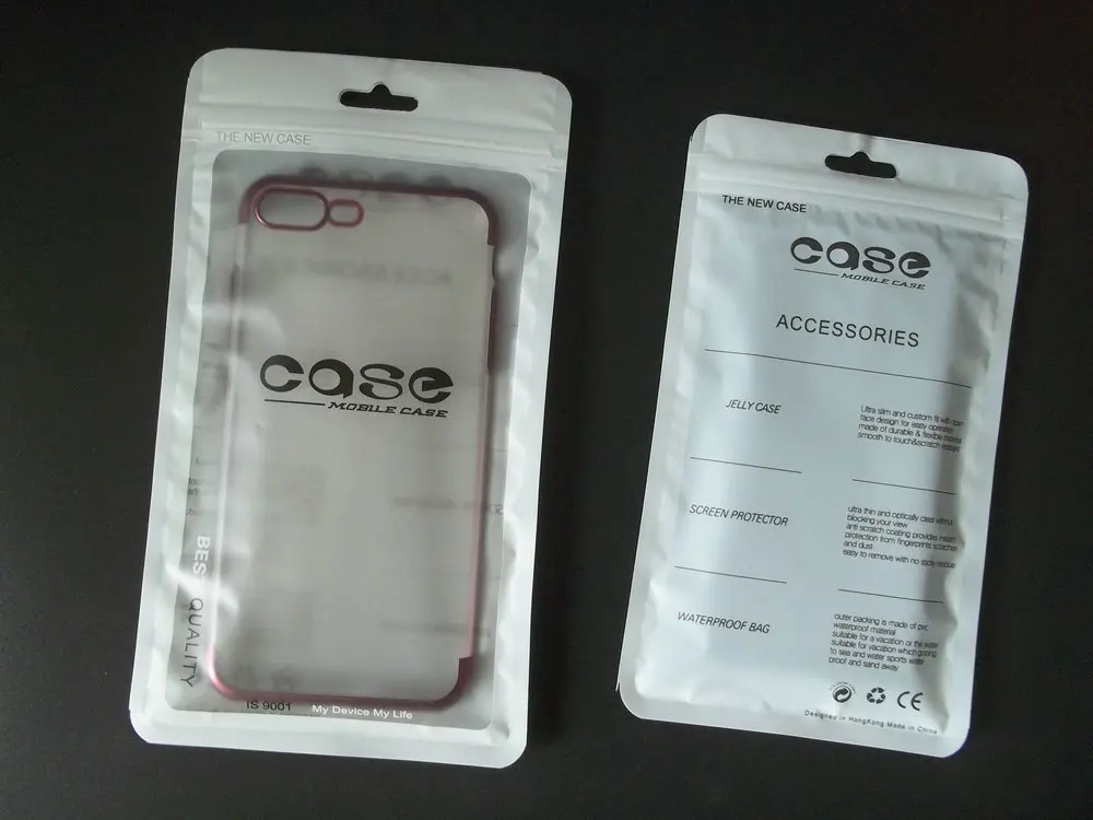 100 шт 12*21 см clearZipper Пластик Розничная упаковка сумка для samsung s5 s6 c6 c7 iphone 5G 6s 6 7 8 плюс Мобильный случаях посылка сумка