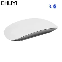 CHUYI Bluetooth Беспроводная Волшебная мышь тонкая дуговая сенсорная мышь эргономичная оптическая USB компьютерная ультратонкая BT 3,0 мышь для Apple Mac PC
