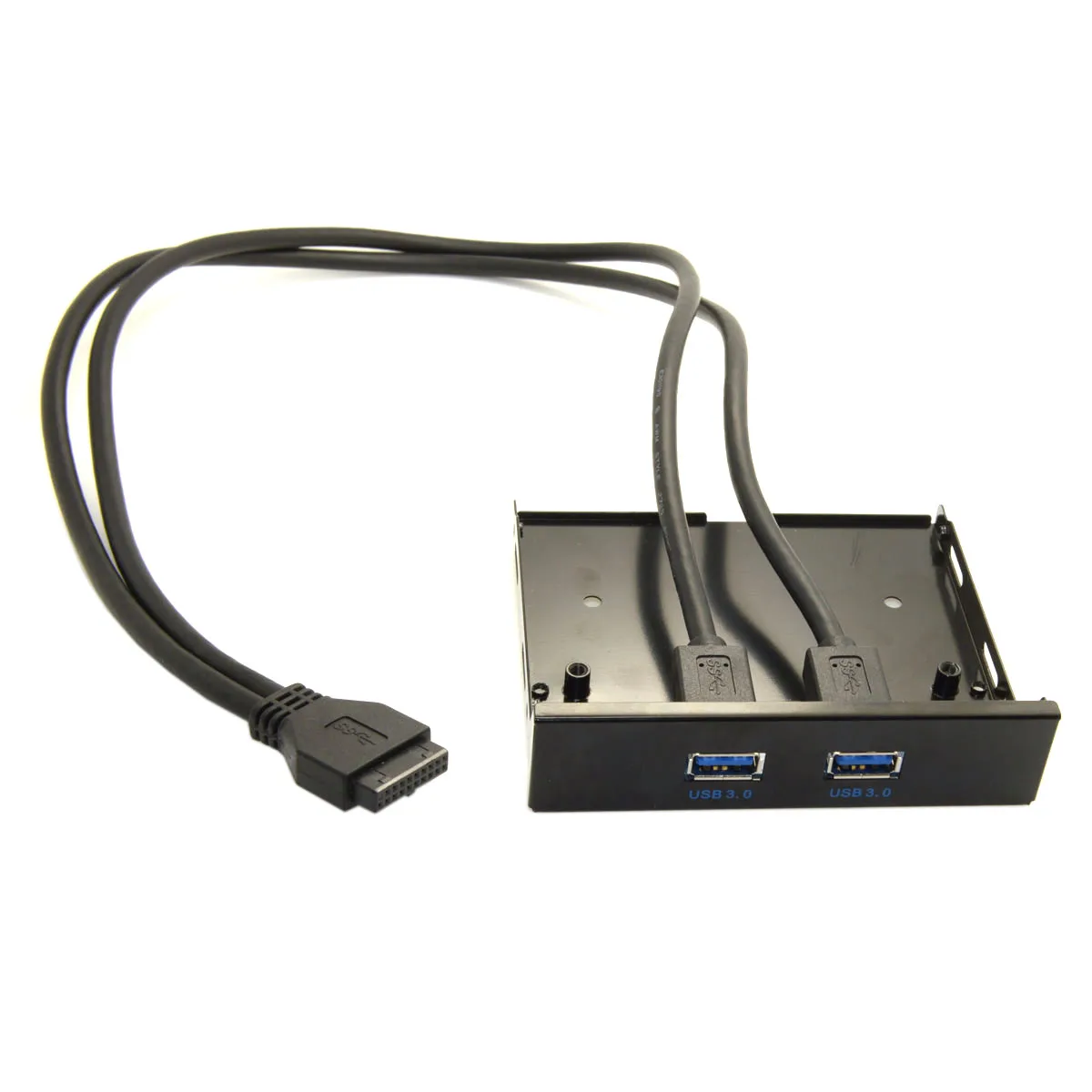 Cablecc 20Pin 2 ميناء USB 3.0 Hub USB3.0 الجبهة لوحة مهائي كابلات البلاستيك قوس للكمبيوتر سطح المكتب 3.5 بوصة مرن محرك أقراص خليج