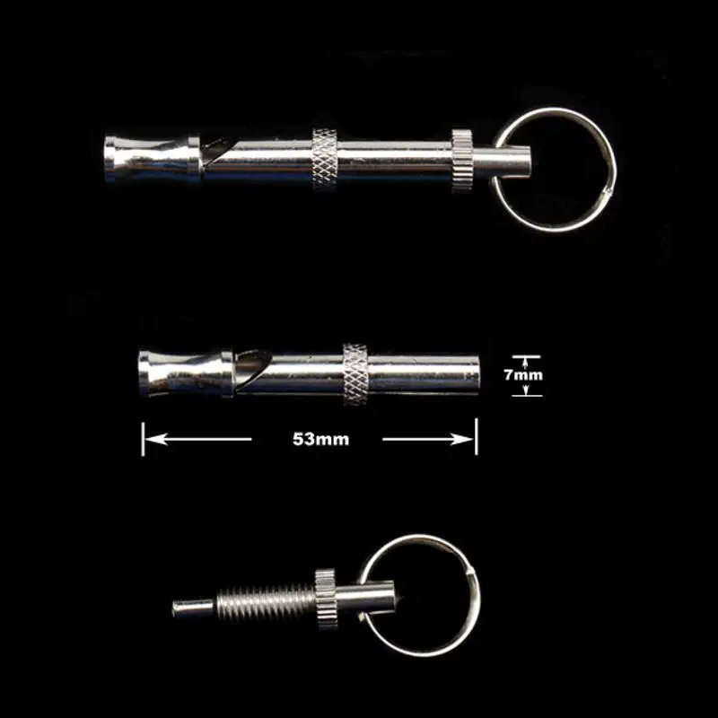 

Adjustable Supersonic UltraSonic Obedience Sound Whistle For Dogs Training Products Keychain Whistle Pet Animals Accessories