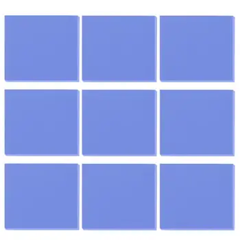 

9pcs 30x30x2mm Cooling Silicone Pad Thermal Pad GPU CPU Heatsink Cooling Conductive Pad Sheets for Computer Hosts Motherboards