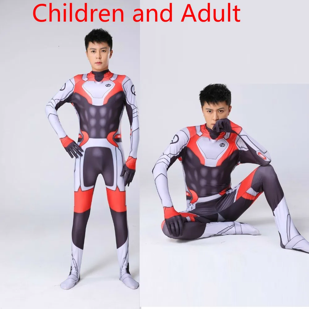 

The Avengers 4 Endgame Quantum Realm Superhero Cosplay Costume Superhero Zentai Bodysuit Suit Jumpsuits Men Boys child kids
