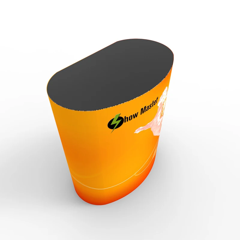 

Hot sales semi-round shape tension fabric trade show exhibition counter