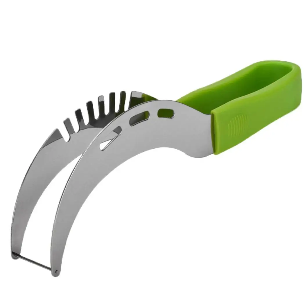 

Solid Steel 1pc Restaurant Kitchen Unisex Restaurant Green Slicer Watermelon Stainless Kitchen