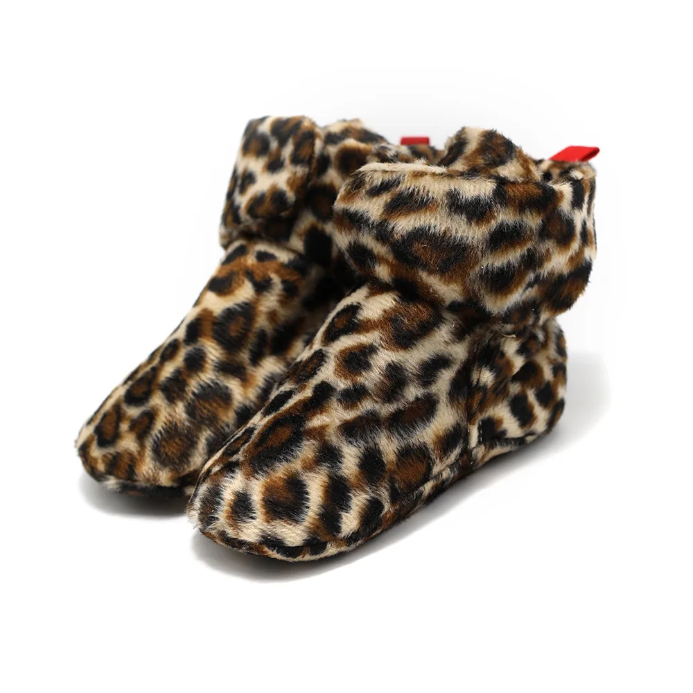 

Leopard Non-slip Footwear Velcro Cotton Baby Infant Shoes First Walkers Shoes For Kids Moda Infantil Toddler Shoe Baby Schoenen