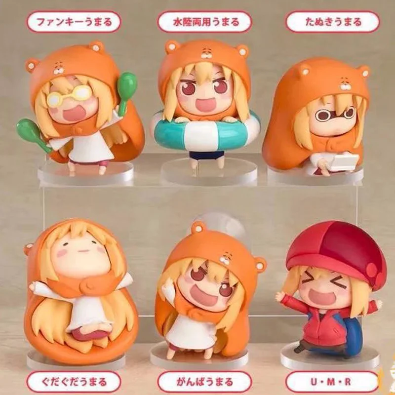 Умару Чан дома 6 шт./лот аниме небольшой похороненный Sankaku голова Himouto! ПВХ фигурки