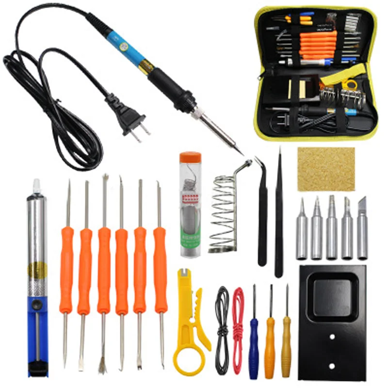 

25 in 1 60W Adjustable Electric Temperature Welding Soldering Iron Tool Kit