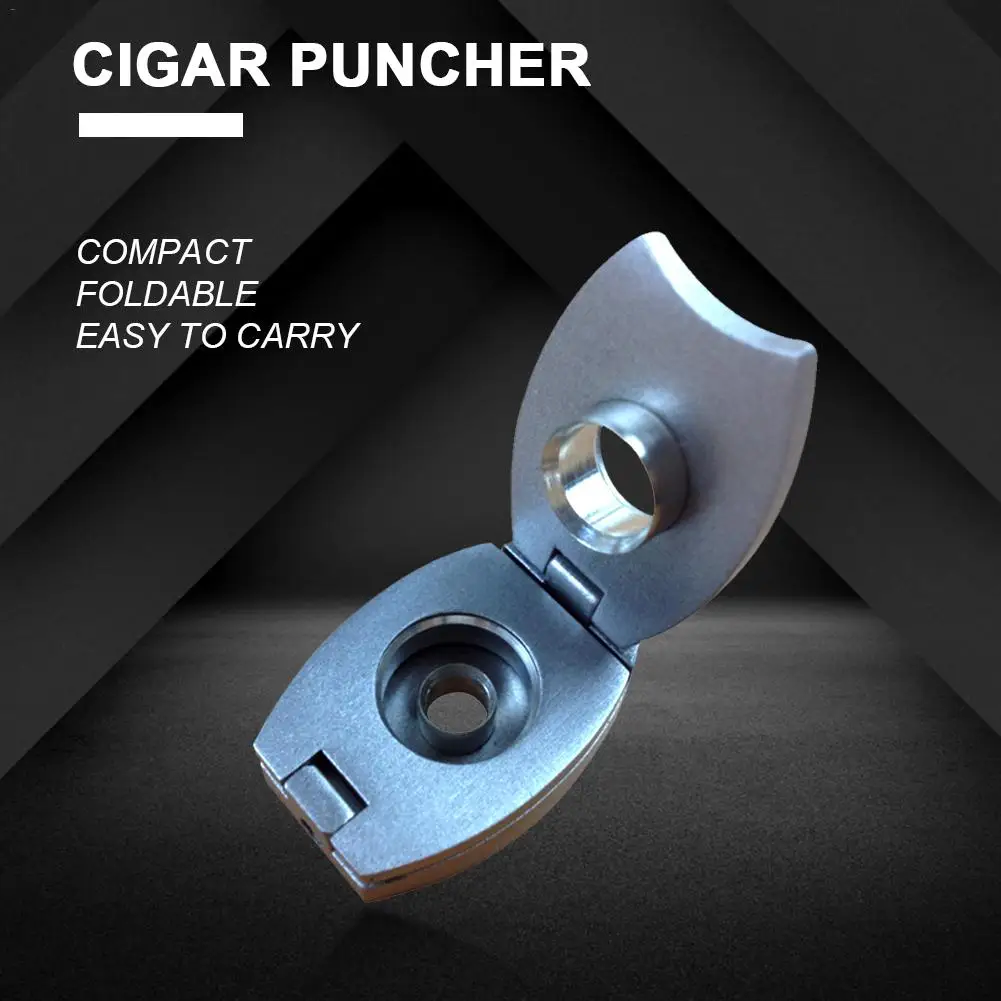

3-in-1 Cigar Puncher Folding Portable Stainless Steel Durable Cigar Cutter Anti-corrosion And Anti-rust Cigar Cutter Cohiba