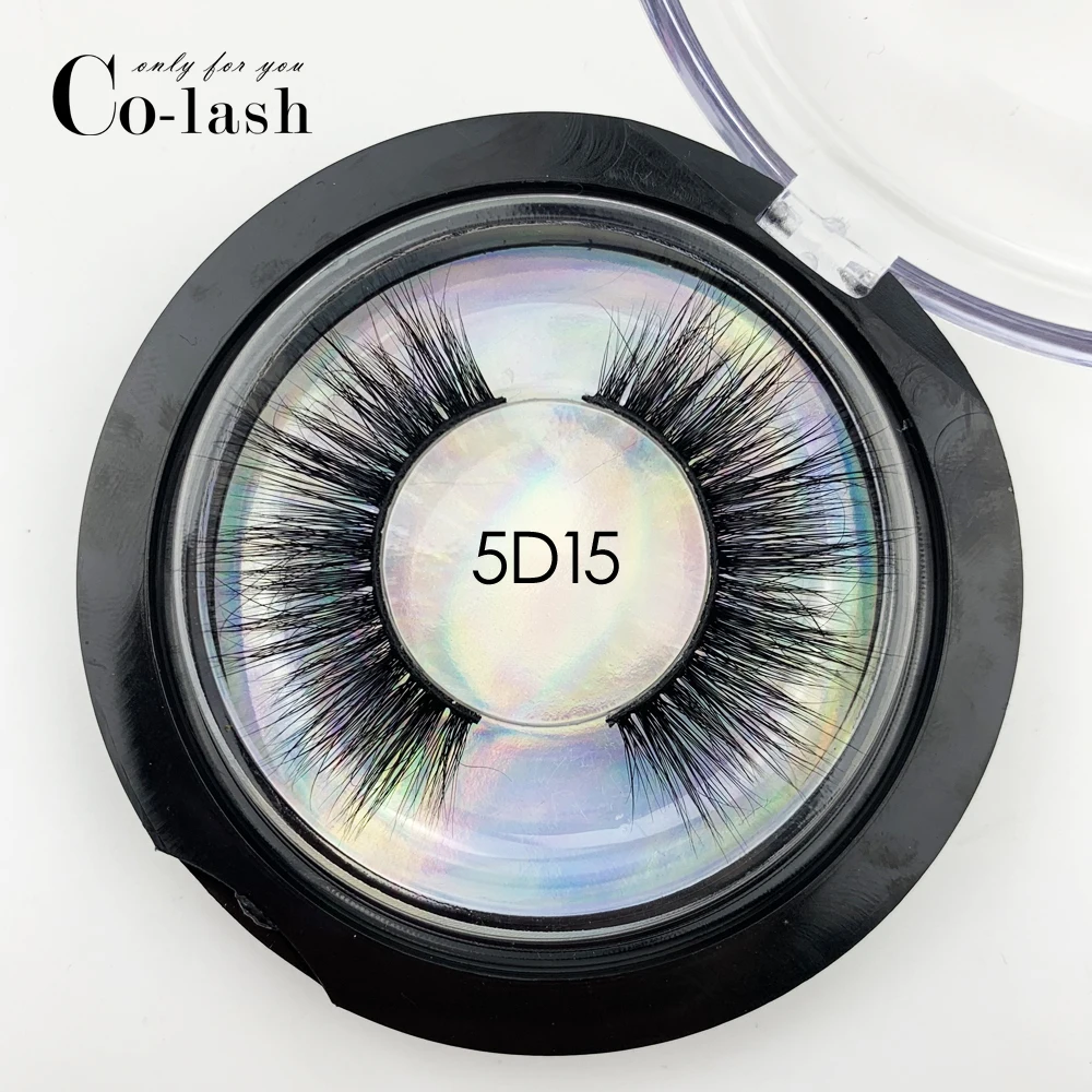 

Colash Mink Lashes 3D Mink False Eyelashes Long Lasting Lashes Natural Lightweight Mink Eyelashes Round Packaging New 1 Pair