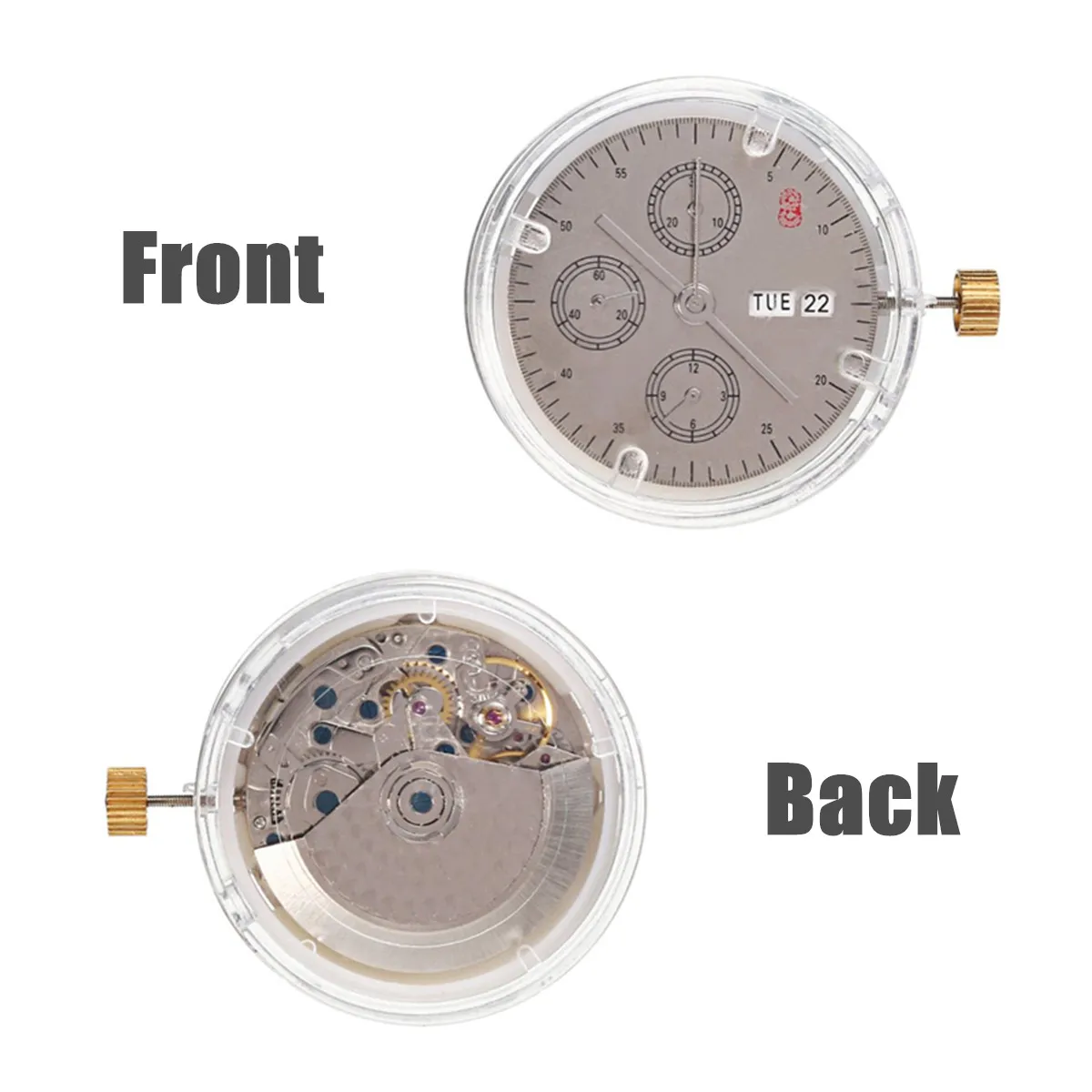 2 цвета автоматический механизм ETA клон 7750 Замена день Дата хронограф аксессуары для часов ремонтные инструменты набор деталей