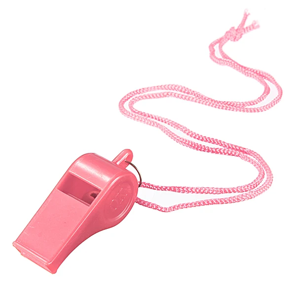 

1Pcs pink Sports Whistle Football Hockey Referee Plastic & Neck Wrist Whistle