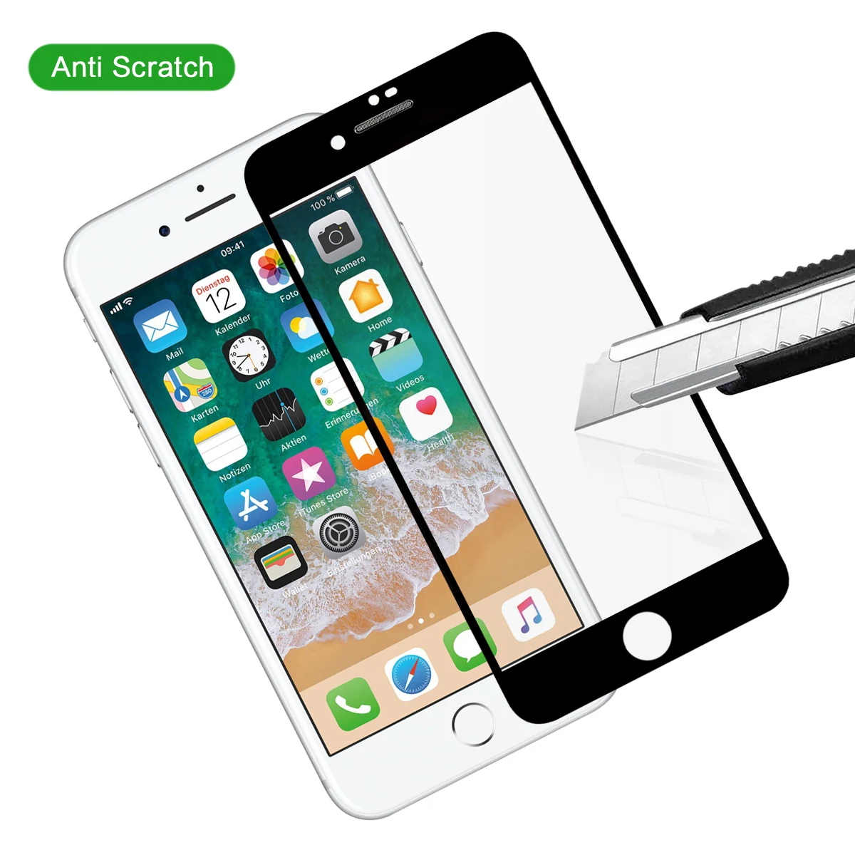 Screen Protector for iPhone X XS Max XR 6 6s 7 8 plus Full Cover Dust-proof Net Tempered Glass Film HD LCD Verre Trempe Cristal