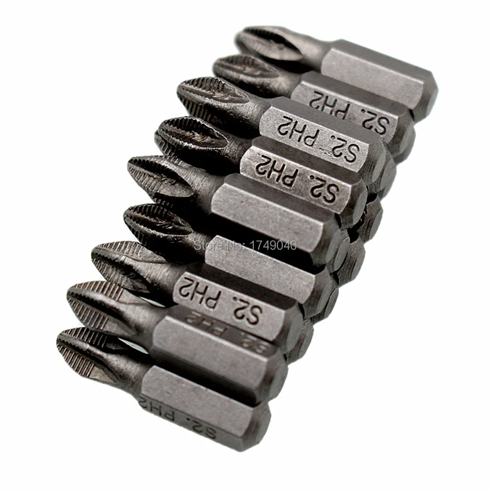 20pcs PH2 Phillips Screwdriver Bit 25mm Impact Drill Driver Magnetic Tip Screwdriver Bits Set 1/4" Hex Shank Screw Driver Bits