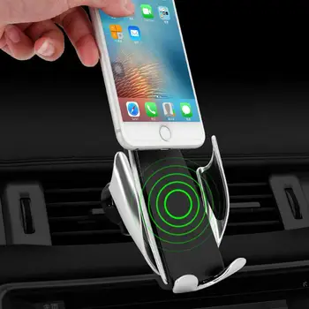 Wireless Car Charger S5 Automatic Clamping fast charging cup phone holder mount in car