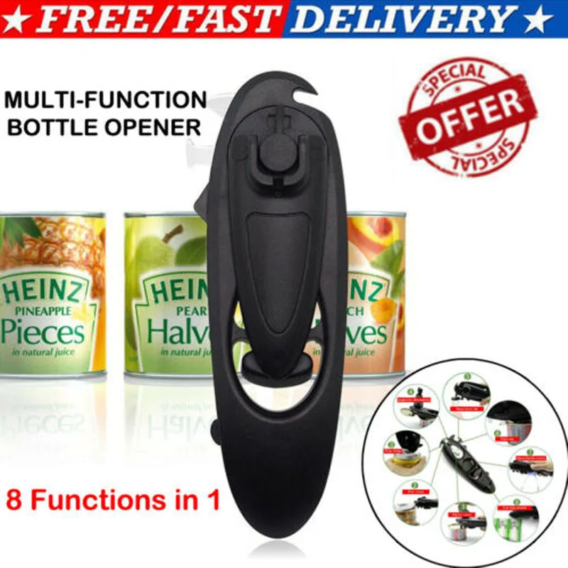

All In One Bottle Opener Jar Can Kitchen Manual Opener Tool Multi functional