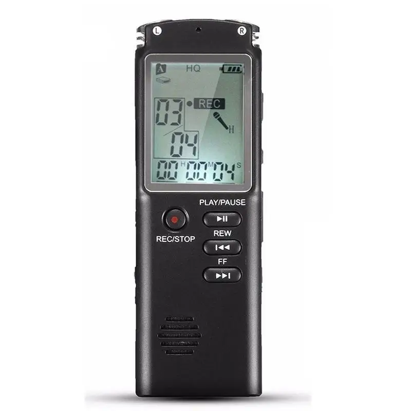 

Rechargeable REC Digital Voice Recorder Recording Pen with Omnidirectional Capacitor Microphone Backlight LCD Screen VAR VOR