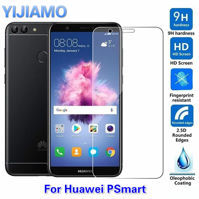 2.5D Защитная пленка для экрана Huawei PSmart 9H P Smart покрытие из закаленного стекла на FIG