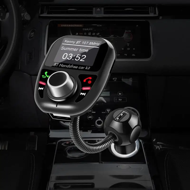 BT002 Bluetooth 4 2 fm передатчик Handsfree Car Kit MP3 плеер USB зарядное устройство|Автомобильный