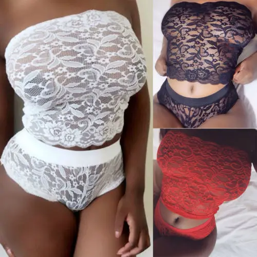 

Womens Sexy Lingerie set 2018 New Floral Lace Babydoll Underwear Nightwear Sleepwear Plus Size S-2XL