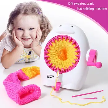 

RCtown DIY Hand Knitting Machine Weaving Loom Knit for Scraf Hat Kids Educational Learning Toy