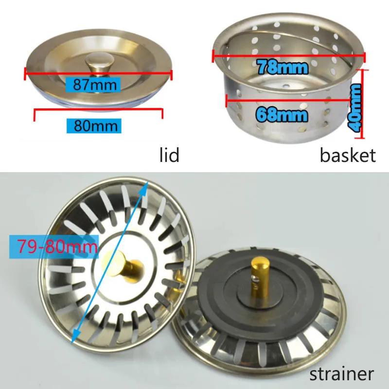 Кухонная раковина, Крышечка, корзина для бассейна, воронка для воды, раковина, ситечко для раковины, ванной комнаты, Кухонное мусорное ведро, фильтр, пробка