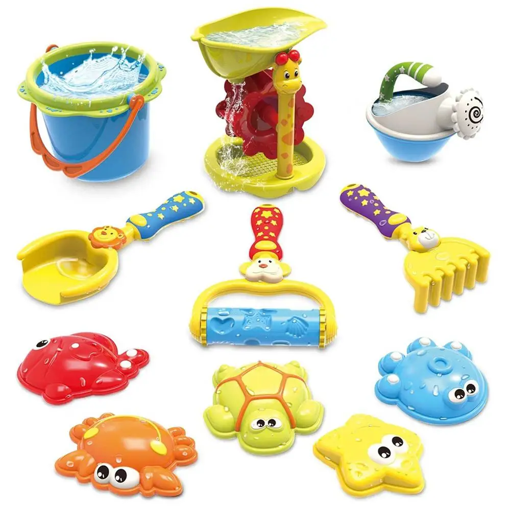  11Pcs/Set Kids Baby Large Sandglass Shovel Beach Playing Toys Set