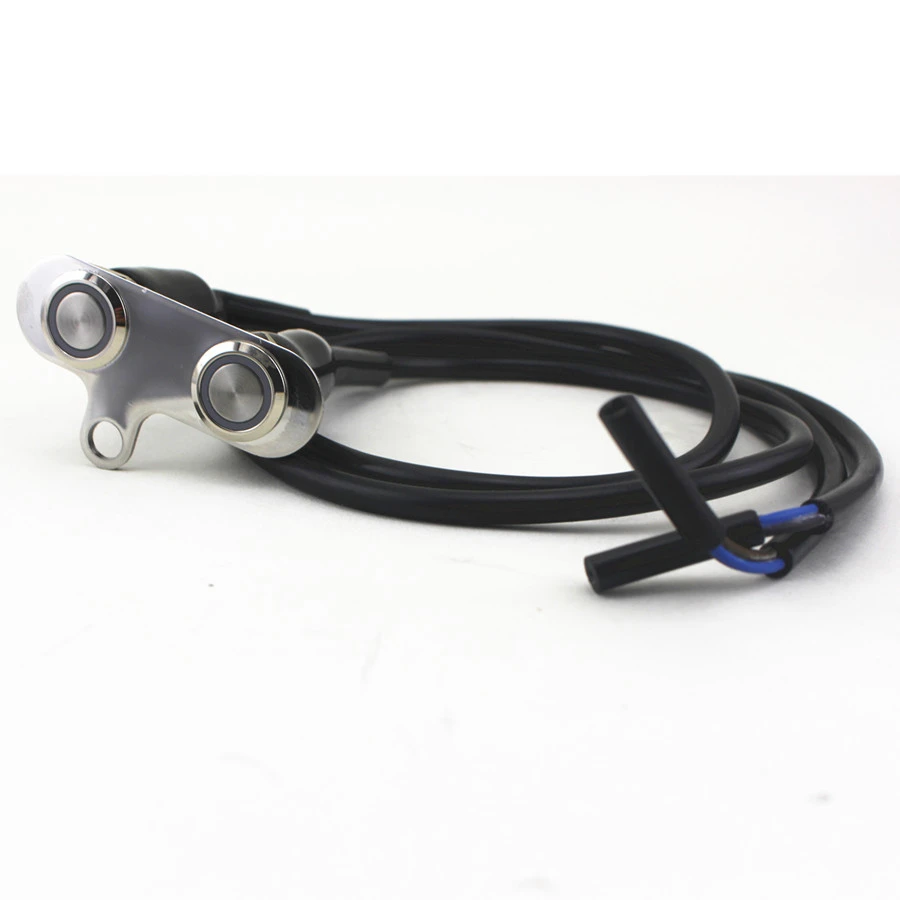 

Universal LED Dual Buttons Handlebar Switch CNC Alloy for Motorcycle Headlight Hazard Fog Light ON/OFF Manual-return Lock Switch