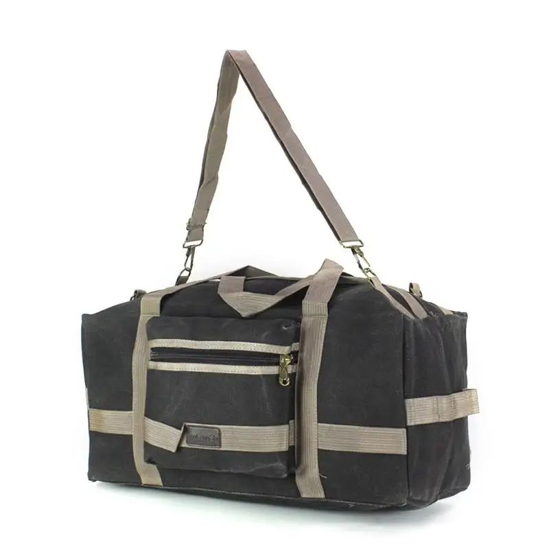 

Big Vintage Canvas Large Portable Suitcases And Travel Duffle Bag For Male Luggage Totes Hand Packing Bags Outdoor Camping Tote